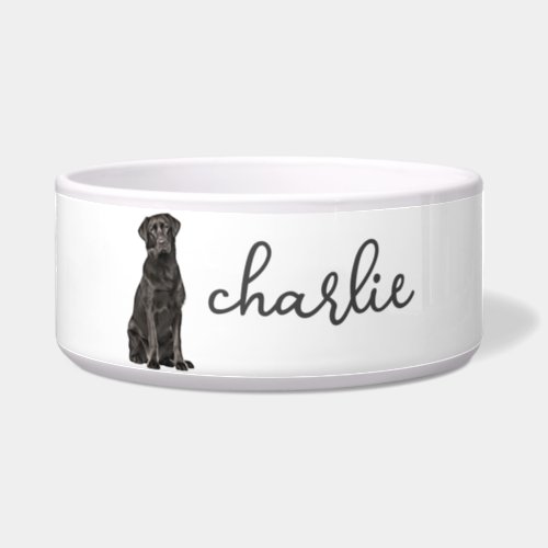 Personalized Labrador Retriever Food Bowl