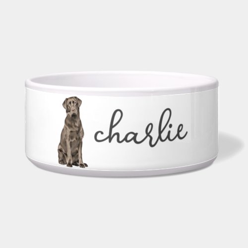 Personalized Labrador Retriever Food Bowl