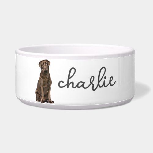 Personalized Labrador Retriever Food Bowl