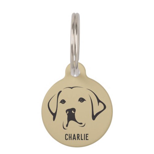 Personalized Labrador Retriever Round Pet Tag