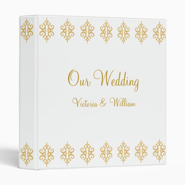 Personalized Lace Wedding Album Binder (Front/Spine)