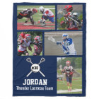 Personalized Lacrosse 5 Photo Collage Name Team #