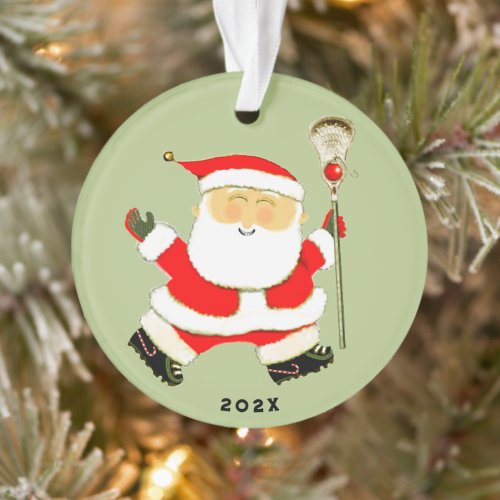 Personalized Lacrosse Christmas Ornament