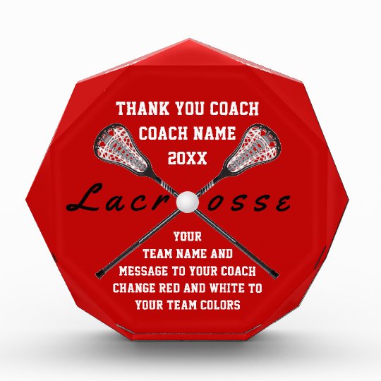 Personalized Lacrosse Coach Gifts Your Text, COLOR