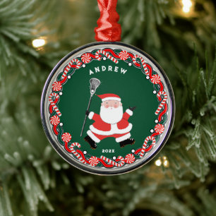 Personalized Lacrosse Collectible Ceramic Or Metal Ornament