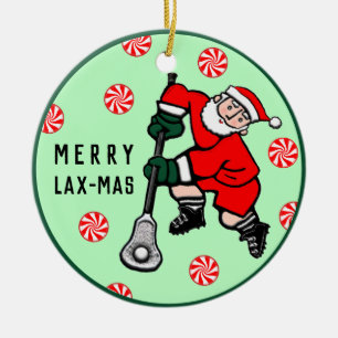 Personalized Lacrosse Collectible Ceramic Ornament