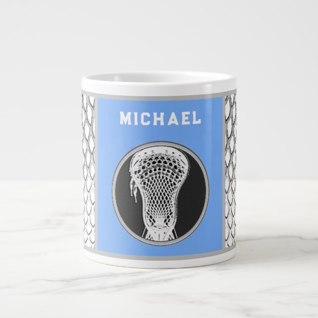 Personalized Lacrosse Collectible Giant Coffee Mug (Front)