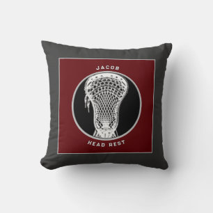 Personalized Lacrosse Gift Throw Pillow