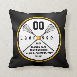 Personalized, LaCrosse Gifts for Seniors, Players Throw Pillow