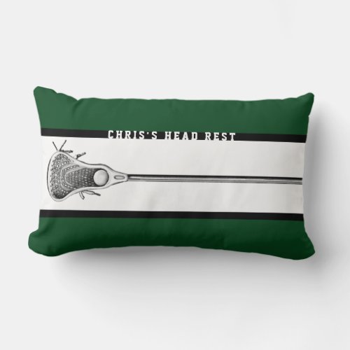 Personalized Lacrosse Gifts Lumbar Pillow