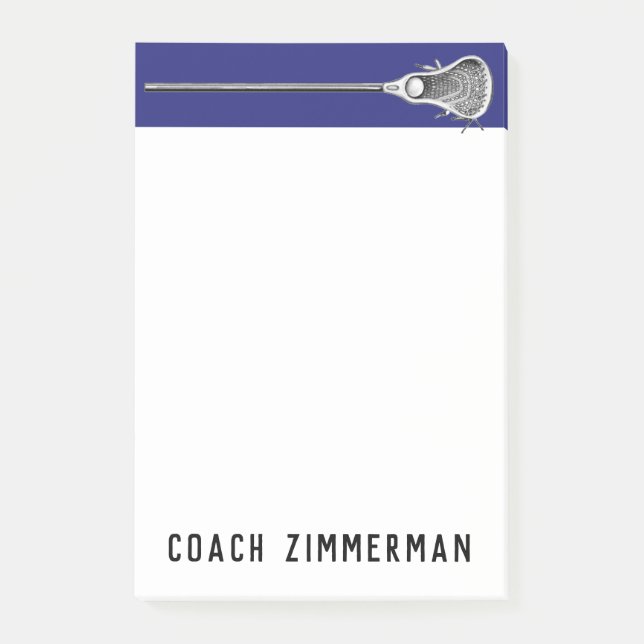 Personalized Lacrosse Gifts Notes (Front)