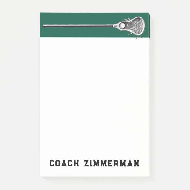 Personalized Lacrosse Gifts Notes (Front)