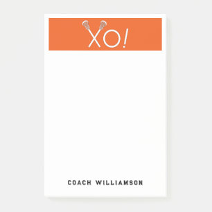 Personalized Lacrosse Gifts Post-it Notes