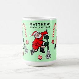 Personalized Lacrosse Holiday Gift Two-Tone Coffee Coffee Mug