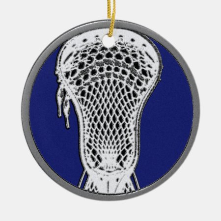 Personalized Lacrosse Keepsake Ceramic Ornament