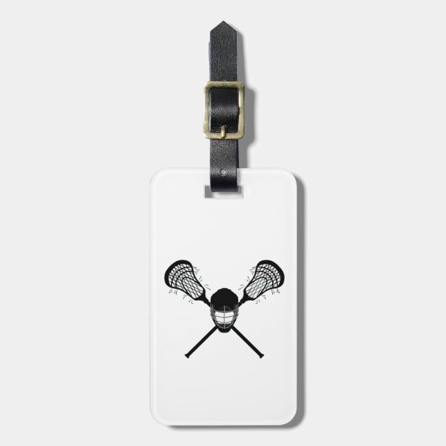  Personalized lacrosse  Luggage Tag (Front Vertical)