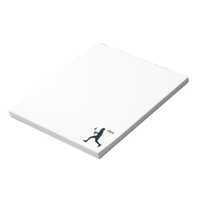 Personalized Lacrosse Notepad (Rotated)