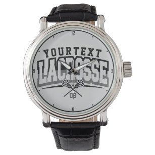Personalized Lacrosse Player ADD NAME Team Number Watch