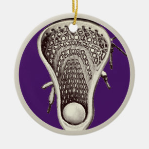Personalized Lacrosse Player Collectible Ceramic Ornament