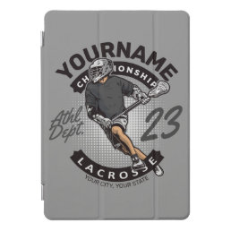Personalized Lacrosse Player Sports Team Attack iPad Pro Cover