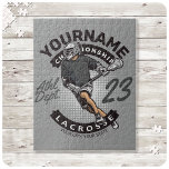 Personalized Lacrosse Player Sports Team Attack Jigsaw Puzzle<br><div class="desc">Personalized Lacrosse Player Sports Team Attack design - Customize with you Name or Custom Text! You can even change the background color too! Any questions,  send me a message!</div>