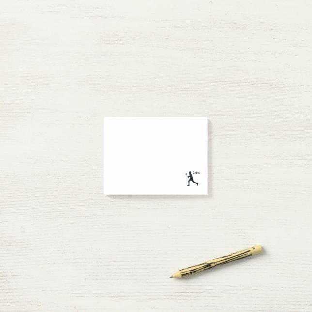Personalized Lacrosse Post-it Notes (On Desk)