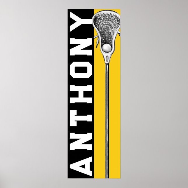 Personalized Lacrosse Poster (Front)