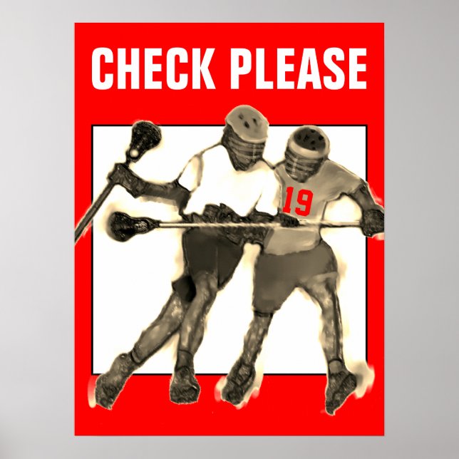 Personalized Lacrosse Poster (Front)