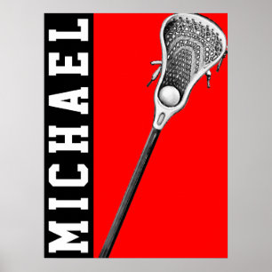 Personalized Lacrosse Poster