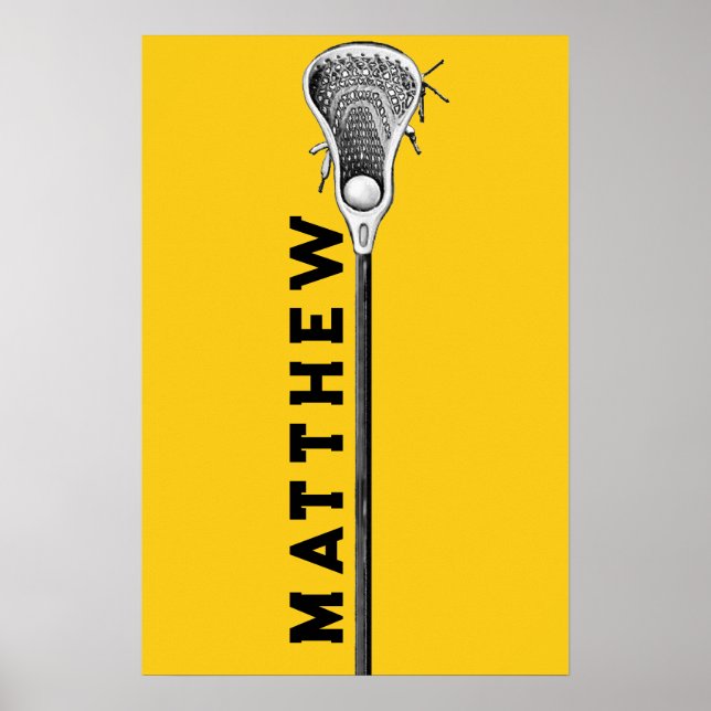 personalized lacrosse poster (Front)