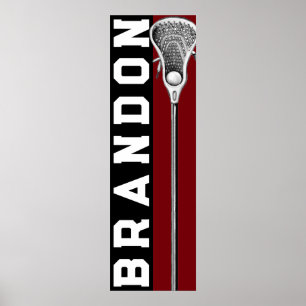 Personalized Lacrosse Poster