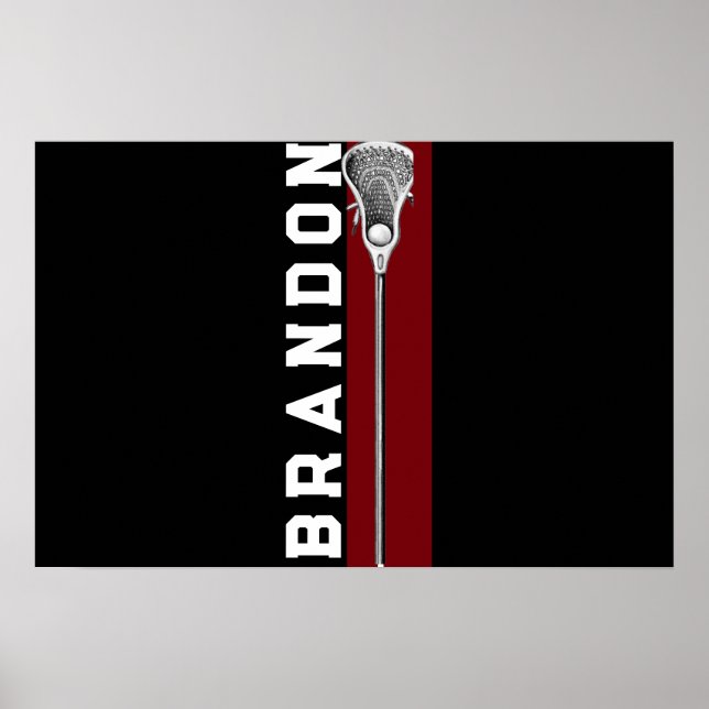 Personalized Lacrosse Poster (Front)