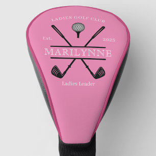 Personalized Ladies Club Name Golf Head Cover