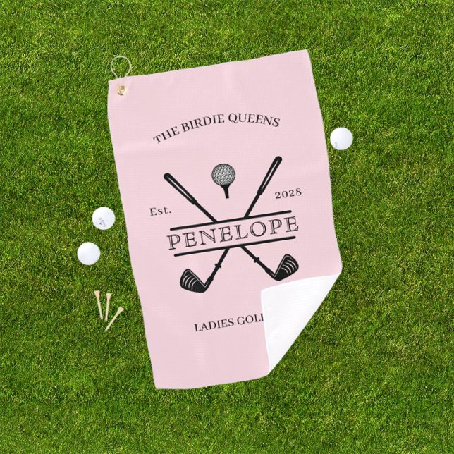 Personalized Ladies Golf Club Name Golf Towel (Creator Uploaded)