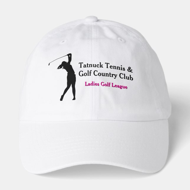 Personalized Ladies Golf League Cap – Custom Name  (Front)