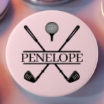 Personalized Ladies Golf Name Button<br><div class="desc">Create your own Personalized Ladies Golf Name button! Personalize this design with your own text. You can further customize this design by selecting the "Edit Details" button if desired.</div>