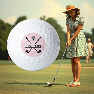 Personalized Ladies Golf Name Golf Balls