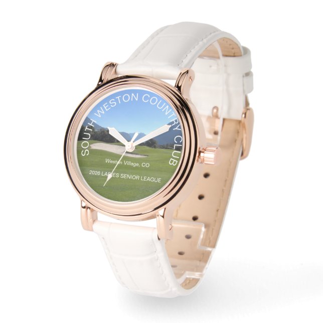 Personalized Ladies Golf Watch League Member Gift (Angle)