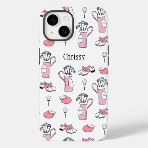 Personalized Ladies Golfer Case_Mate iPhone Case