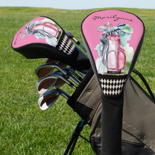 Personalized Ladies Name Pink Golf Head Cover
