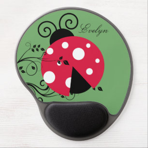 Personalized Lady Bug Gel Mouse Pad Ladybug