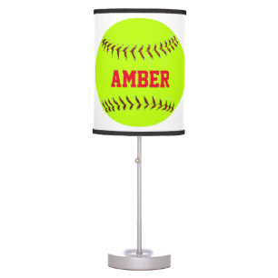 Personalized Lady Softball Lamp