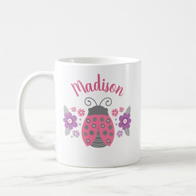 Personalized Ladybug Mug (Left)