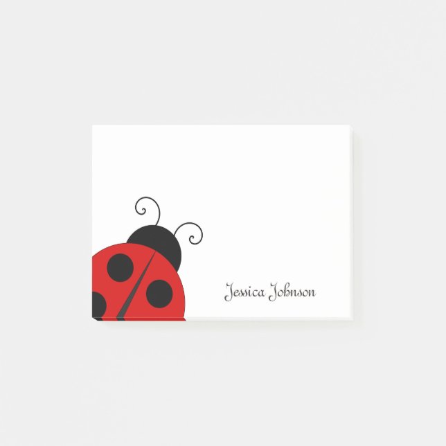 Personalized Ladybug notepad (Front)