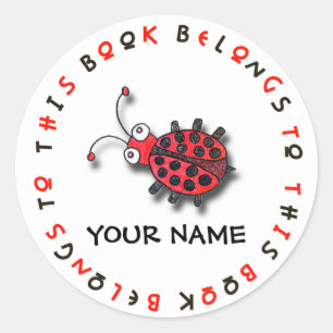 Personalized Ladybug Sticker
