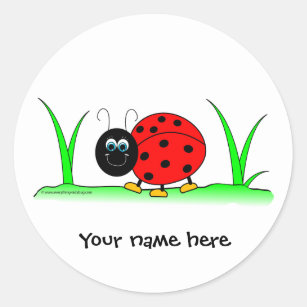 Personalized Ladybug Sticker