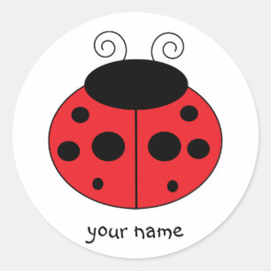 Personalized Ladybug Sticker