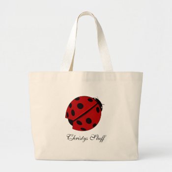 Personalized Ladybug Tote Bag by SayItNow at Zazzle