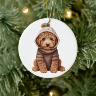 Personalized Lagotto Romagnolo Dog Ceramic Ornament
