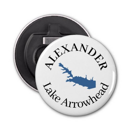 Personalized Lake Arrowhead   Bottle Opener